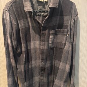 Men's Gray Plaid Shirt